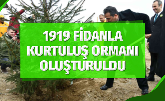 1919 Fidanla "100 Yıl Kurtuluş Ormanı" Oluşturuldu