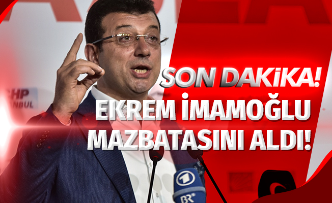 Ekrem İmamoğlu Mazbatasını Aldı!