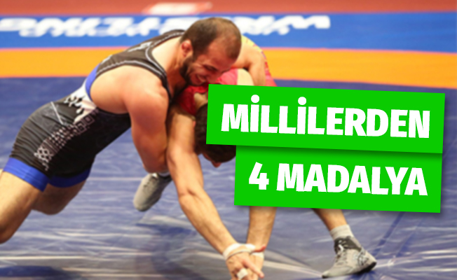 Güreşçilerimizden 4 Madalya