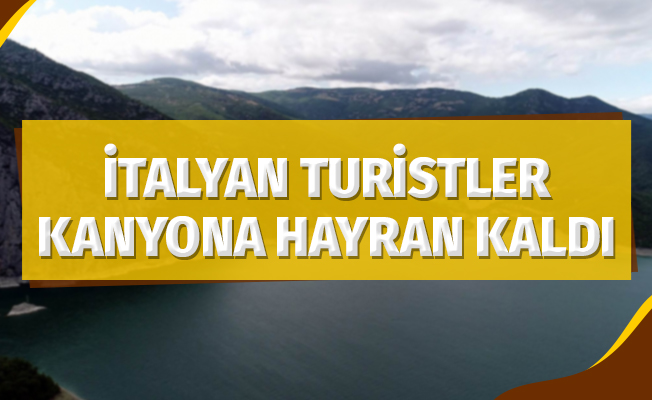 İtalyan turistler kanyona hayran kaldı