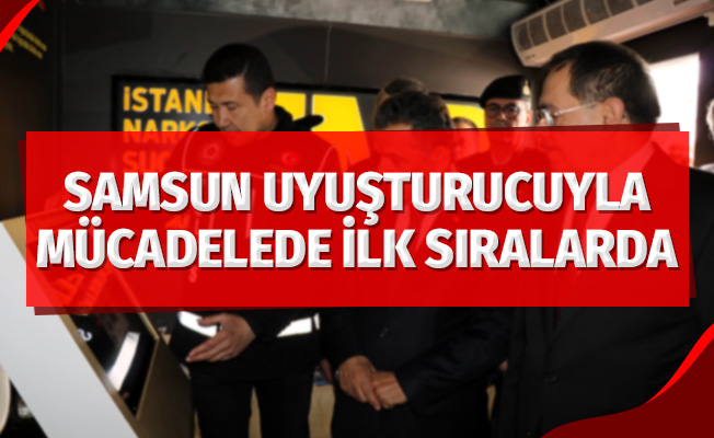 Samsun uyuşturucuyla mücadelede ilk sıralarda