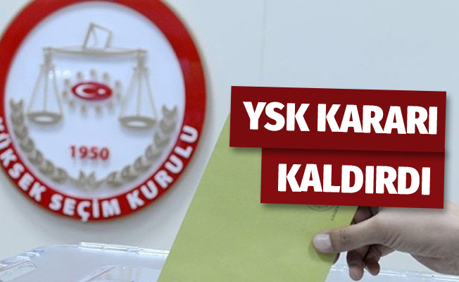 Sayım Durdurmama Kararı Kaldırıldı