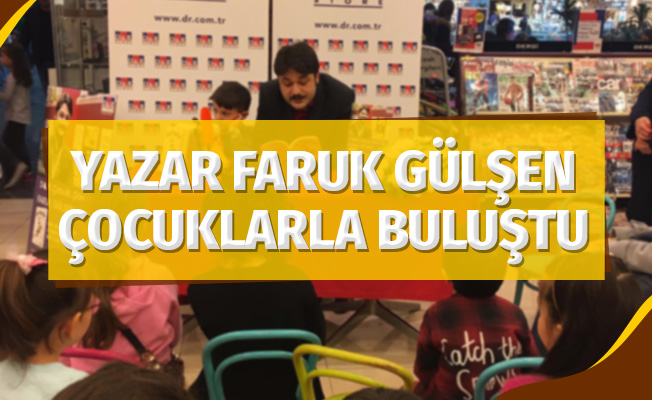 Yazar Faruk Gülşen çocuklarla buluştu