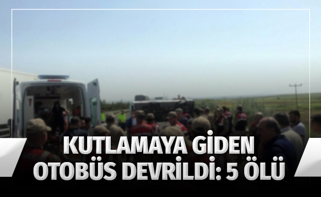 1 Mayıs kutlamalarına giden işçileri taşıyan otobüs devrildi: 5 ölü, 14 yaralı