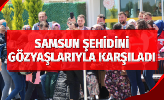 Hakkari şehidinin cenazesi Samsun’da gözyaşlarıyla karşılandı