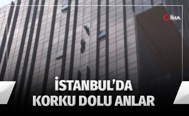 Kadıköy'de rezidansın 16. katında korku dolu anlar