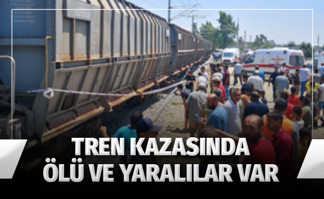 Mersin'de tren kazası: 1 ölü, 4 yaralı