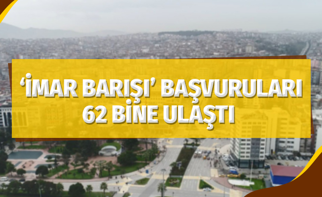 Samsun’da “İmar Barışı” başvuruları 62 bine ulaştı
