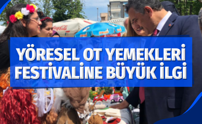 Yöresel Ot Yemekleri Festivaline yoğun ilgi