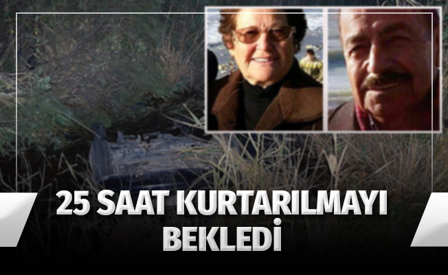 Kocasının cesediyle birlikte 25 saat kurtarılmayı bekledi