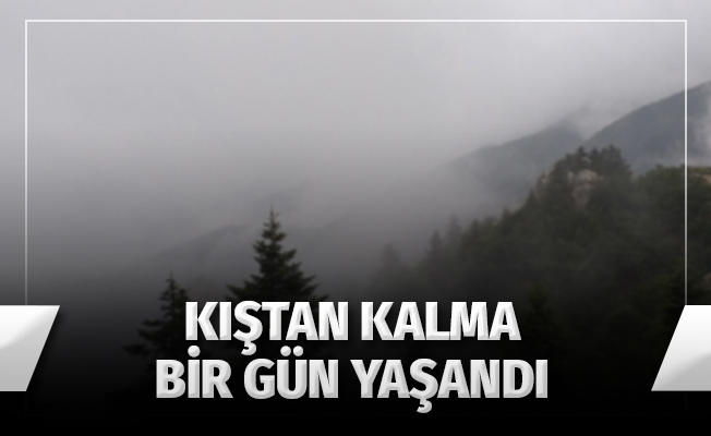 Temmuz ayında Uludağ'a çıkanlar kışı yaşadı