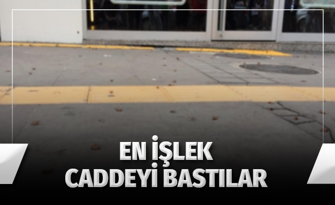 Trabzon'un en işlek caddesini 'Kakalaklar' bastı