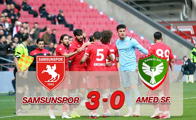 TFF 2. Lig: Yılport Samsunspor: 3 - Amed Sportif Faaliyetler: 0
