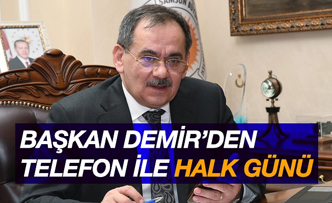 Başkan Mustafa Demir’den ‘telefonla halk günü’