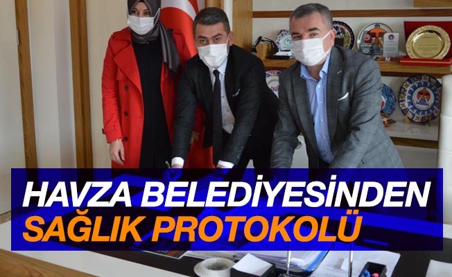 Havza Belediyesi’nden sağlık protokolü