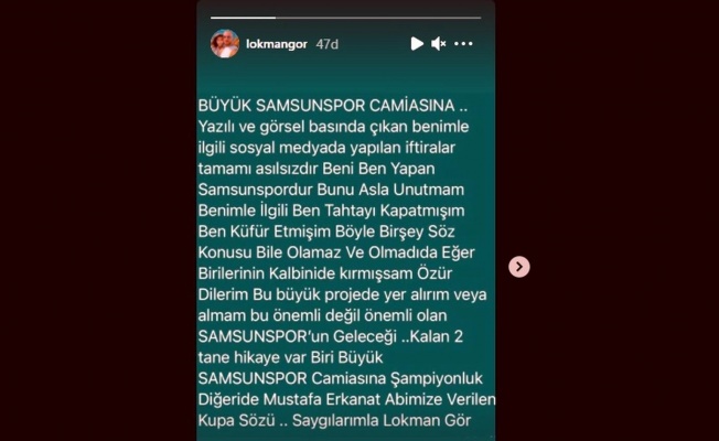 Lokman Gör: “Önemli olan Samsunspor’un geleceği"