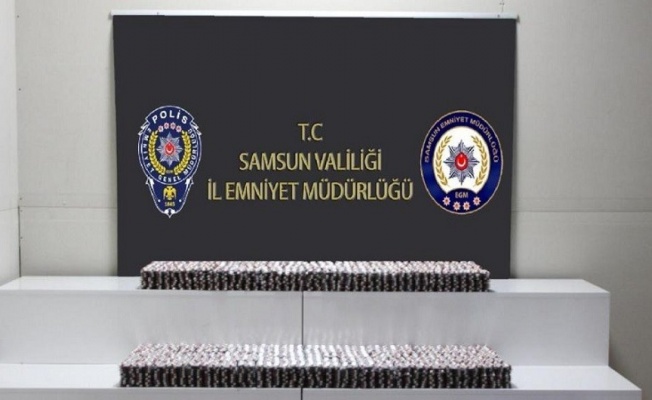 Samsun’da 55 bin 972 kapsül sentetik ecza ele geçirildi: 3 gözaltı