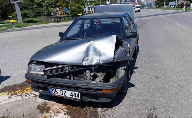 Samsun’da hemzemin geçitte trafik kazası