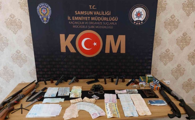 Samsun’da suç örgütüne operasyon: 15 gözaltı