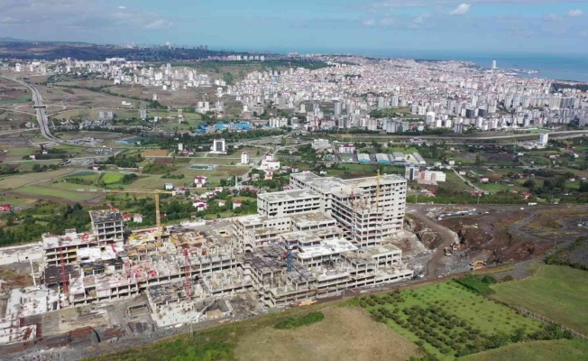 Samsun Şehir Hastanesi’nin kaba inşaatı yüzde 75 tamamlandı