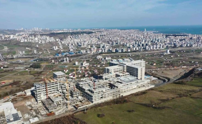 Samsun Şehir Hastanesi’nin kaba inşaatı bitmek üzere