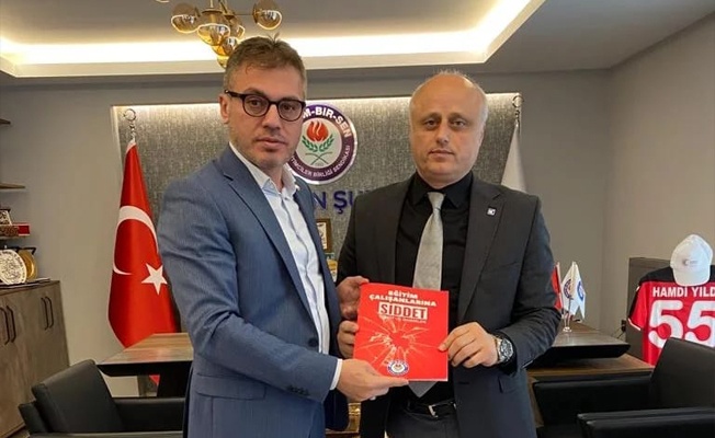 Ak Parti Milletvekili A. Adayı Mustafa ÖZCAN'dan Eğitim Bir-Sen'e ziyaret