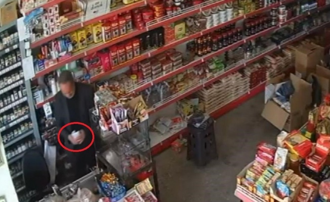‘Patates-soğan alma’ bahanesiyle girdiği marketten 21 bin TL çaldı