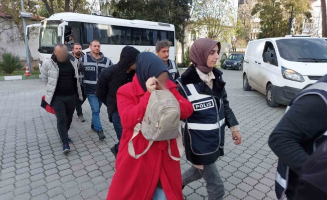 Samsun’da 53 kişiyi internet üzerinden dolandıran 11 şahıs adliyeye sevk edildi