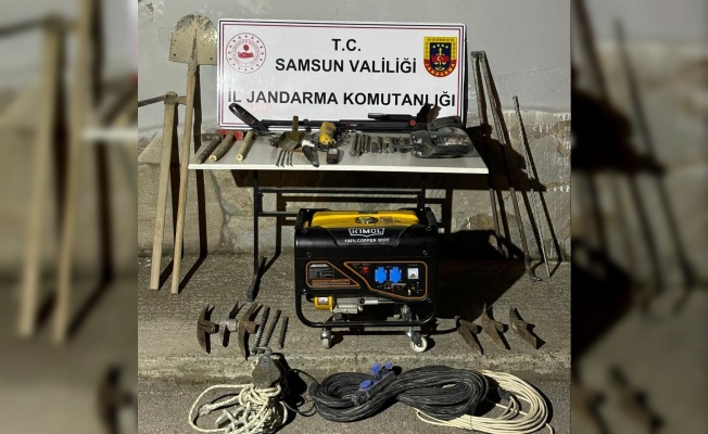 Samsun’da 4 kişi kaçak kazı yaparken yakalandı