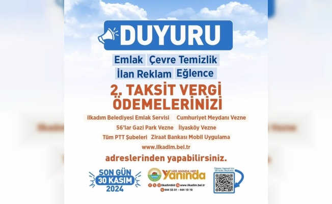 Emlak, çevre ve reklam vergi ödemeleri başladı