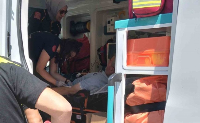 Bafra’da motosiklet kazası: 1 yaralı