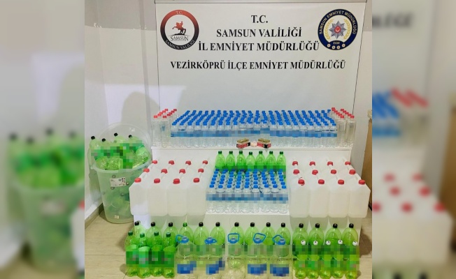 Samsun’da etil alkol, uyuşturucu ve mermi ele geçirildi