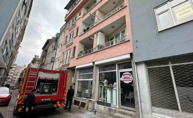 Samsun’da çatı yangını