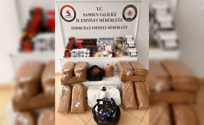 Samsun’da kaçak tütün mamulleri operasyonu