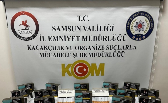 Samsun’da kaçak tütün operasyonu