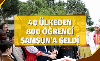 40 Ülkeden 800 Öğrenci 23 Nisan İçin Samsun'a Geldi