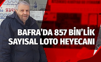 Bafra'da 857 Bin TL'lik Sayısal Loto heyecanı