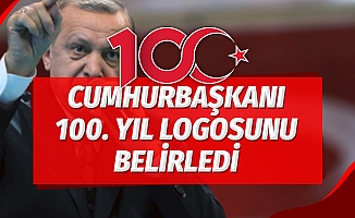 Cumhurbaşkanı Erdoğan 100. yıl logosunu belirledi