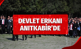 Devlet Erkanı, Anıtkabir'i ziyaret etti