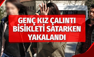 Genç kız, Çalıntı Bisikleti Satarken Yakalandı
