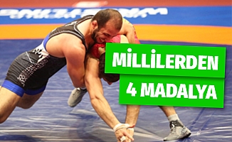 Güreşçilerimizden 4 Madalya