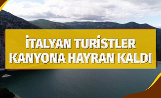 İtalyan turistler kanyona hayran kaldı