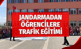Jandarmadan öğrencilere trafik bilgisi eğitimi