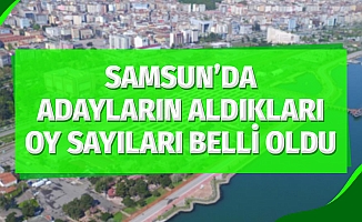 Samsunda Adaylar Ne Kadar Oy Aldı?