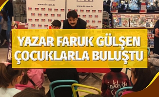 Yazar Faruk Gülşen çocuklarla buluştu