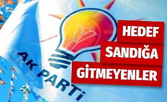 AK Parti'de hedef sandığa gitmeyen seçmenler