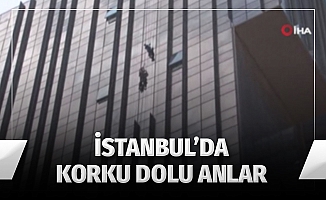 Kadıköy'de rezidansın 16. katında korku dolu anlar
