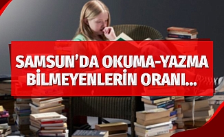 Samsun'da okuma-yazma bilmeyenlerin oranı yüzde 2,4