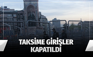 Taksime girişler kapatıldı