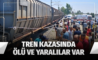 Mersin'de tren kazası: 1 ölü, 4 yaralı